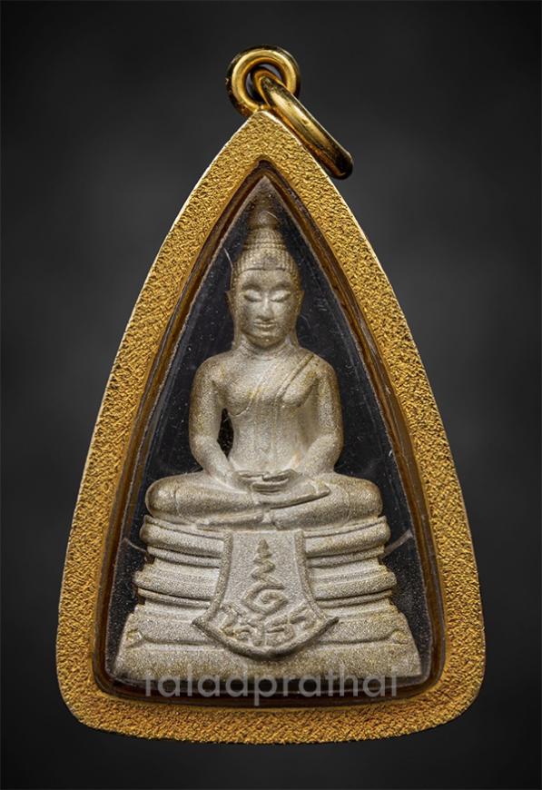 พระพุทธโสธร รุ่นประวัติศาสตร์ 80 ปี กรมตำรวจ เนื้อเงินพ่นทราย