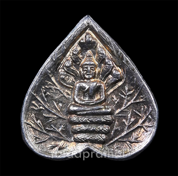 เหรียญใบโพธิ์พระนาคปรก ครูบาบุญชุ่ม วัดพระธาตุดอนเรือง(2)